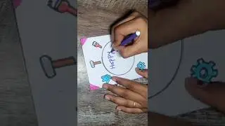 World Labour Day Card || Labour Day Card Making || #labourday #labour #labourdaycard #ytshorts