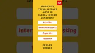 Which diet trend appears most in global health searches?#gk #shorts
