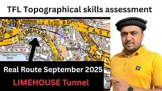 Topographical assessment Test September 2025 | TFL Topographical Real Exam Route Planning Question 3
