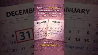 The Only Month That Starts on the Same Day of the Week Every Year Is&hellip; December? No&hellip; 🗓️🤔