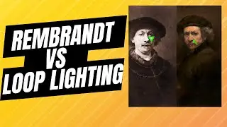 The Difference between loop lighting and rembrandt