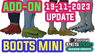 PES 2021 - BOOTS ADD-ON MINI UPDATE 19-11-2023
