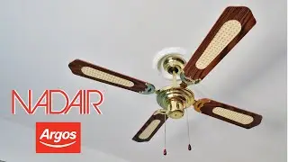 1980's Nadair Spinner Ceiling Fan | 107 cm Argos Home Decorative Blades