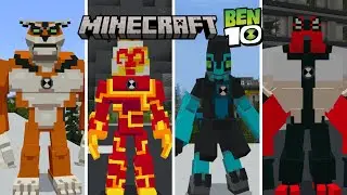Minecraft Ben 10 - All Playable Aliens (Ben 10 & Kevin 11)