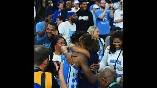 Leaky Black hugging Mom after the Final Four win against Duke
