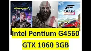 Intel Pentium G4560 With NVIDIA GTX 1060 3GB in 16 AAA Games Benchmark