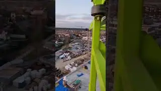 Cabine Towwer crane#music #beats #lofi #towercrane #drone #otaku #concretelifting