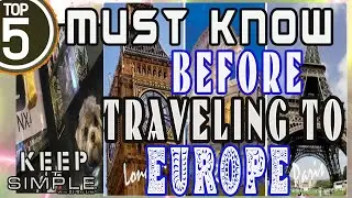 Europe Top 5  Travel Tips under 5 min: Keep It Simple #DjWavLynx #Europe #travel #international