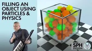 Filling an Object in Cinema 4D Using Particles and Physics.
