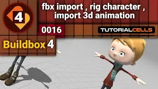0016. fbx import , rig character , import 3d animation in buildbox 4