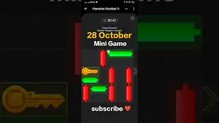 28 October Hamster kombot mini game (puzzle solved) Today Mini Game solve #hamsterkombat #deepmourya