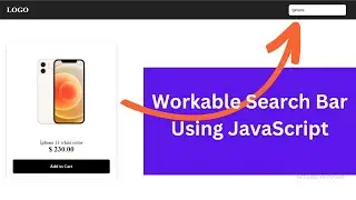 How to Create Workable  Search Bar Using HTML CSS & JavaScript