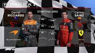 F1 2022 World Championship Starting Grid