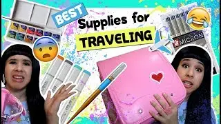 ❤ BEST Art Supplies to Travel With ❤ What's in My Bag❤ Copic, Micron, Tachikawa, Shop Ran Ran