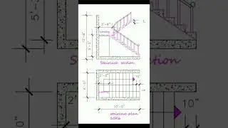 dongle staircase plan and elevation #shorts #trending #shortsfeed #short