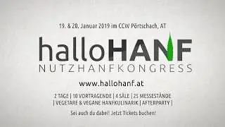 Werbeintro f&uuml;r den halloHANF Nutzhanf-Kongress 2019 (Aftersnippet)