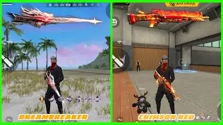 Dreambreaker VS Crimson Red . Evo M60 VS Crimson Red M60. Which M60 Is Best In Free Fire.