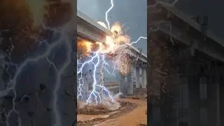 Unbelievable Moment! Bridge Collapses After Lightning Strike During Construction