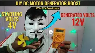 2 DC Motor se banaya Mini Generator | 4V se 10V Current Output! (Hindi-English Mix) #motor #video