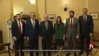 Senator-Elect Mullin Meets With Republican Leadership For Orientation