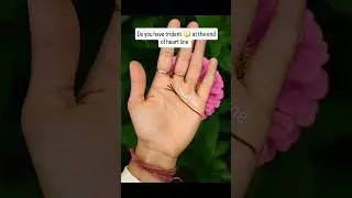 Trident at the end of heart line | #palmistry #palm #astrology #trident #shiva #heartline #ytshorts