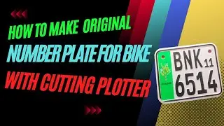 HOW TO MAKE | ORIGINAL NUMBER PLATE | WITH CUTTING PLOTTER | DIY Tutorial