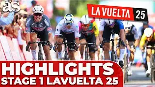 HIGHLIGHTS of STAGE 1 of LA VUELTA 2025: Philipsen wins the sprint in Novara