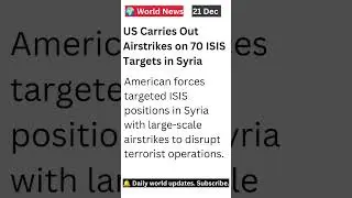Ongoing efforts to degrade ISIS capabilities in the region#Syria#ISIS #USAirstrikes#CounterTerrorism