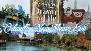 Orlando Trip New Years Eve, Margaritaville, City Walk, Disney Springs, Cirque du Soleil, Shopping