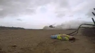 Brownout Cougar helicopter