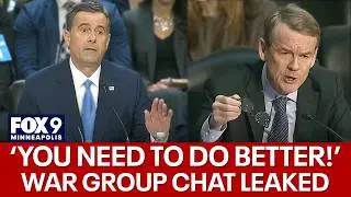 Senator rips war plans leaked in text chat: 'You need to do better'