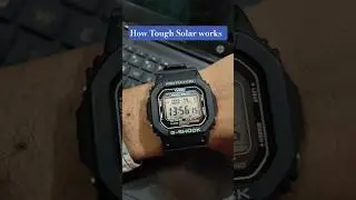 Solar Charging in Casio G shock G5600ue Watch #gshock #toughsolar #casiowatch