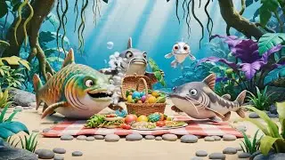 Amazon River Animals Playing Together 🐟🌿 | 3D Cartoon Wildlife Animation