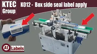 K012 - Box label apply with lid sealing action- Labels-U-Print &reg; - KTEC GROUP UK