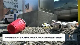 Former Boise mayor visits Spokane to discuss homelessness