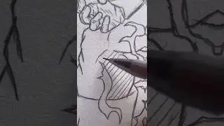 Drawing of Vegeta ultra ego 😈#shorts #art #anime #mangaart #drawing #gokumui #vegetaue #dbs2