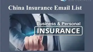 China Insurance Email list