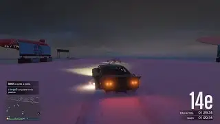 Grand Theft Auto course drift dans la neige # 4