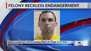 Man charged with shooting fire station, business in Dyersburg