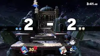 Smash Bros Ultimate - Mega Man vs Mario on Unova League Hazards off Tourney Style