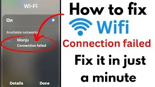 WiFi connection failed problem solve | How to fix wifi connection failed problem (new rules)