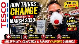 Looking Back to March 2020 &ndash; Tesco Shopping, Masks & the Early Pandemic