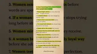 10 Dark Psychology Facts About Women #quotes #wisdom #psychology #life #selfdevelopment