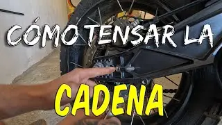 CÓMO TENSAR la CADENA de tu MOTO por PRIMER VEZ!  Zontes G1 125cc | Anon de Ruta