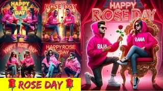 Rose Day Viral AI Photo and Video Editing 🌹 Happy Rose Day Photo Editing 🌹 Bing Image Creator
