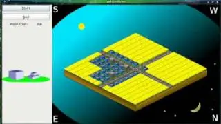 Automatown - Cellular Automata Based City Simulation