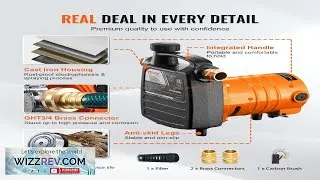 VEVOR Cast Iron Water Transfer Pump 115V AC 1600 GPH 1 2HP Portable