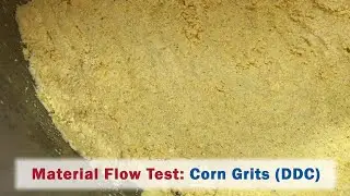 DDC (De-germed, de-branned corn) | AirSweep Material Flow Test | Bulk Material Flow Aid