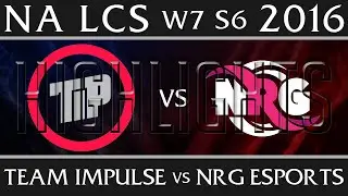 Team Impulse vs NRG Esports | Highlights NA LCS W7D2 2016 Spring S6 | TIP vs NRG Week 7