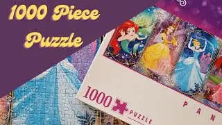1000 Piece Panoramic Disney Princess 👑 Jigsaw Puzzle Time-Lapse